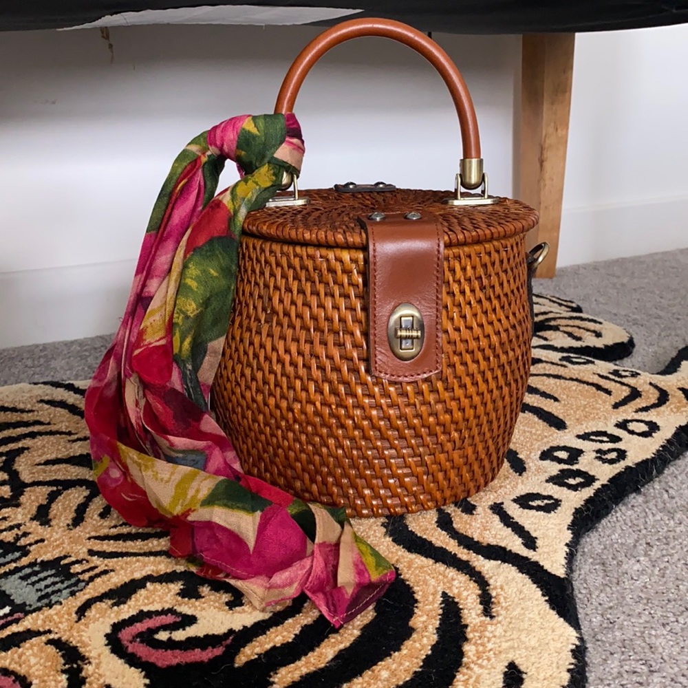 Patricia Nash Spring Wicker Boho Bag